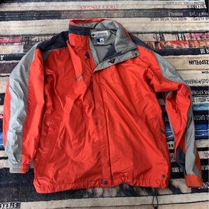 Columbia Red and Gray Performance Vertex interchange core Jacket large
